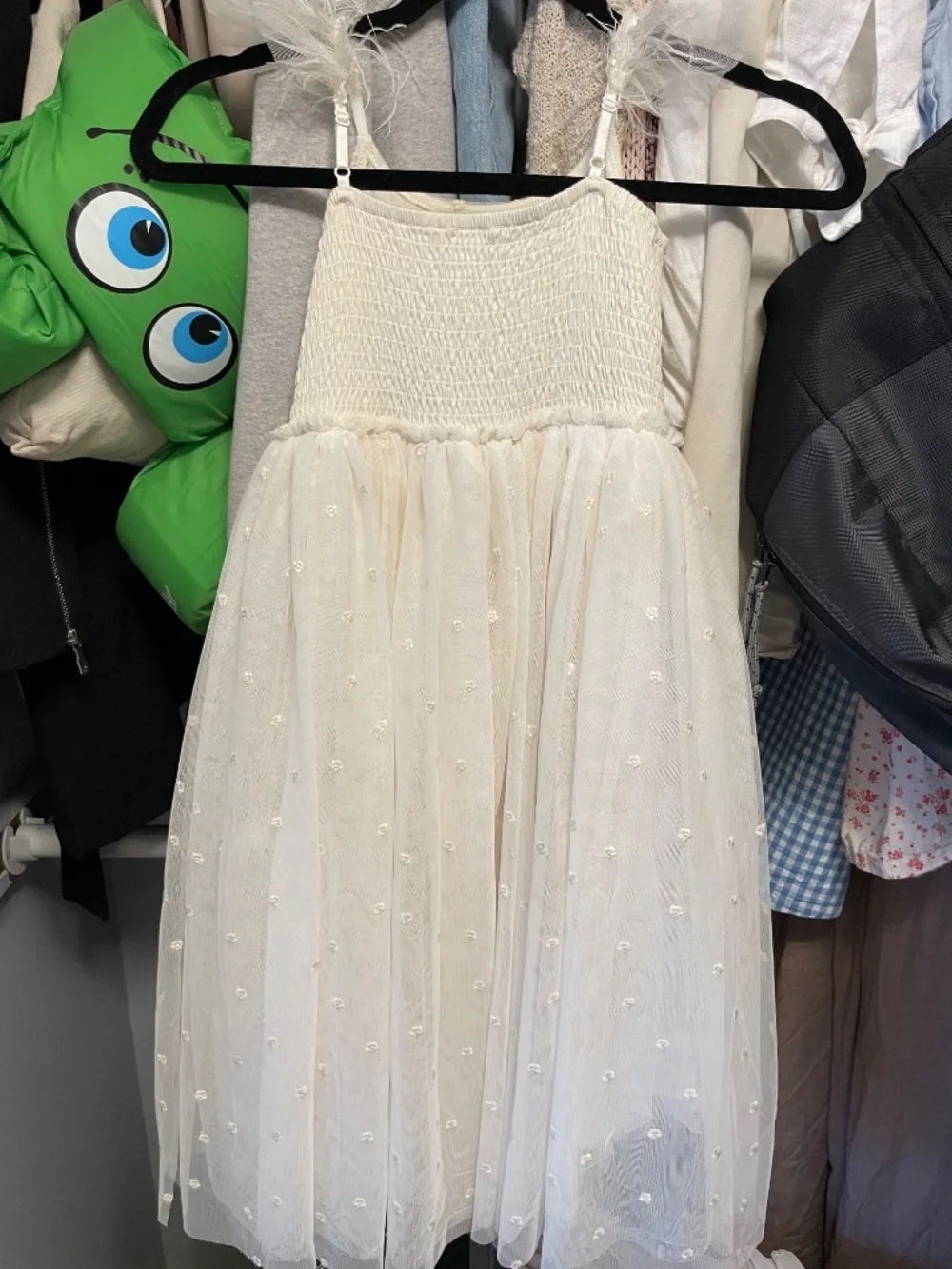 Noralee flower girl tulle ivory dress size 6 - Picture 4 of 7